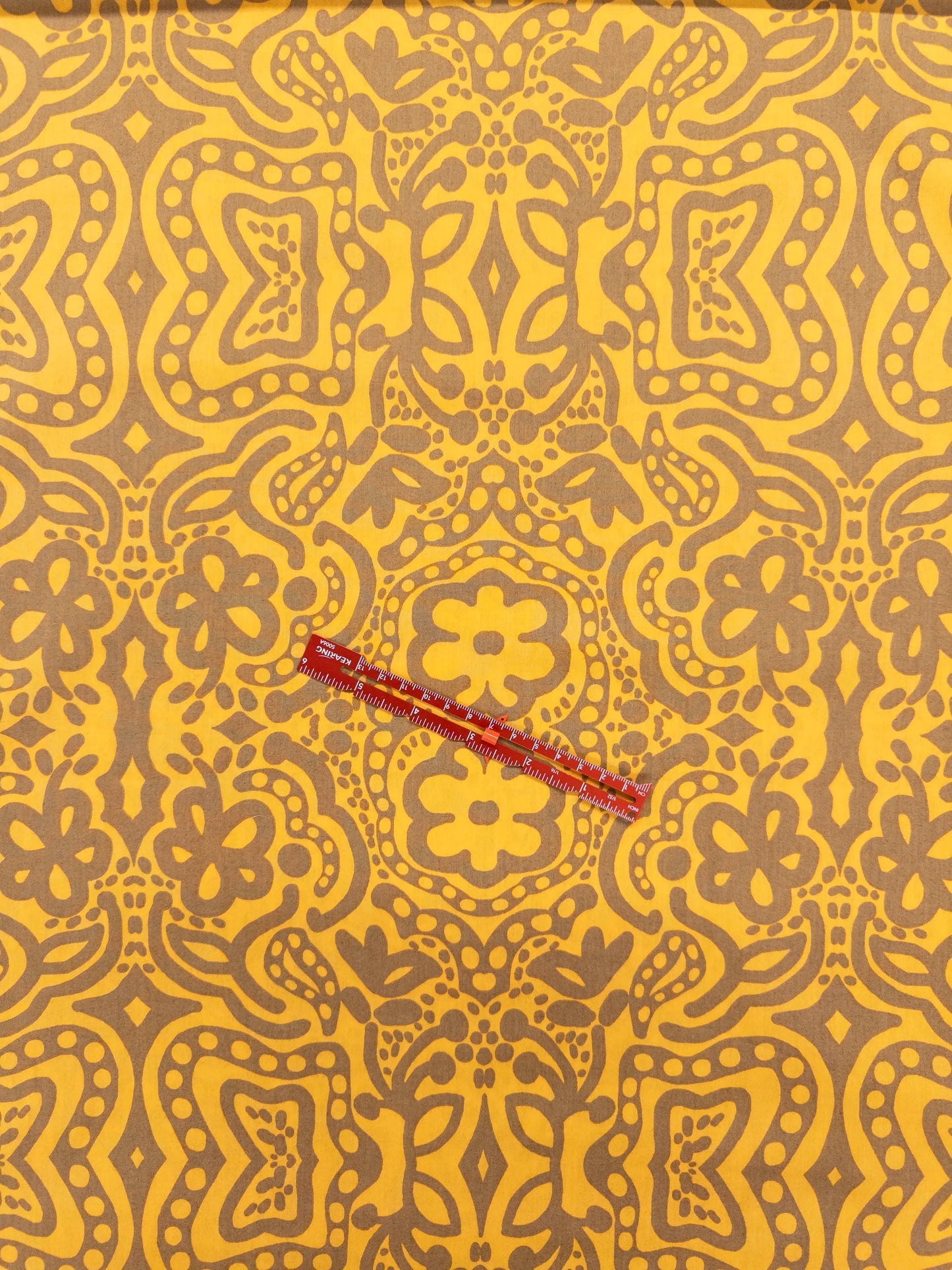 Cotton Rayon Print in Amber Solstice