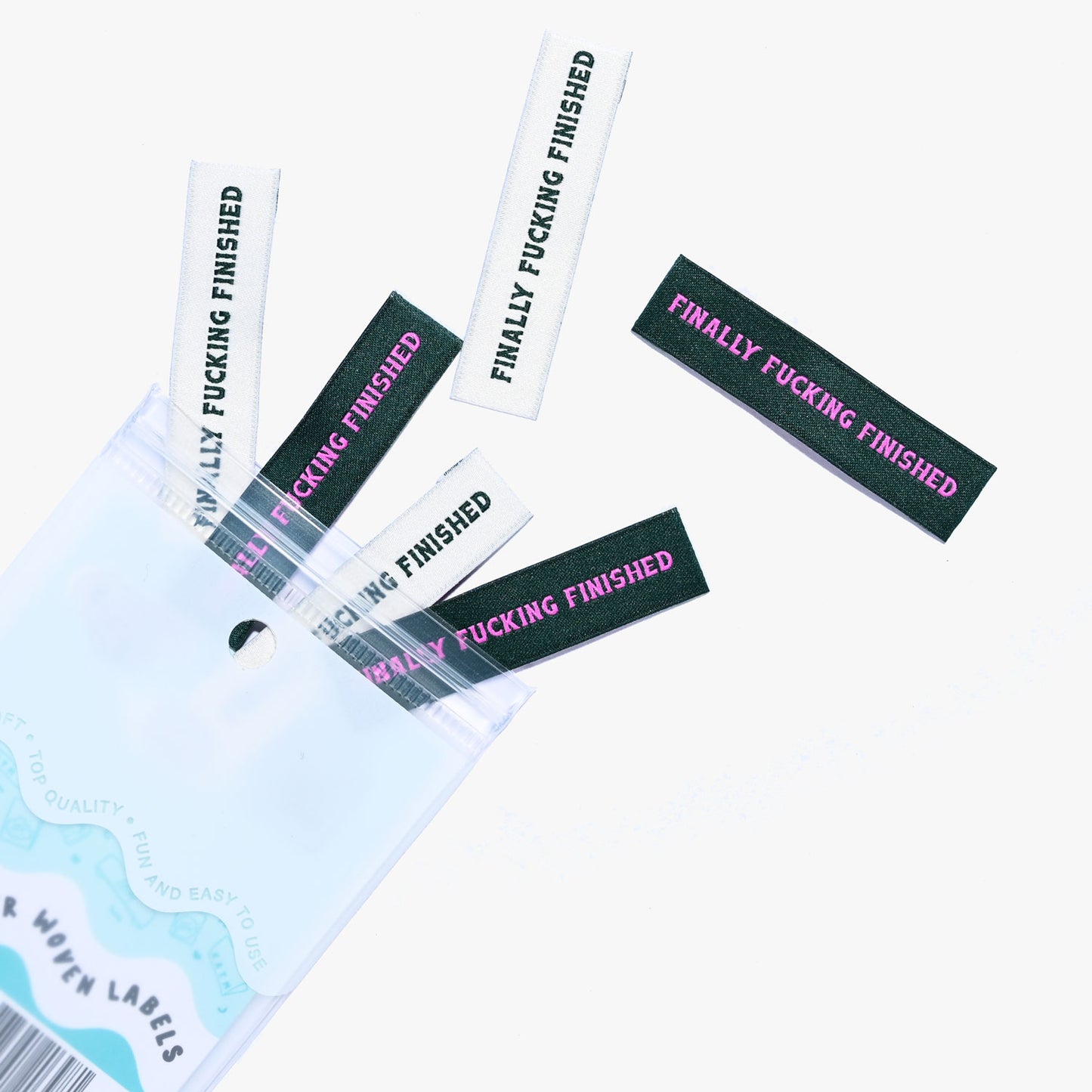 Finally Fucking Finished Woven Labels
