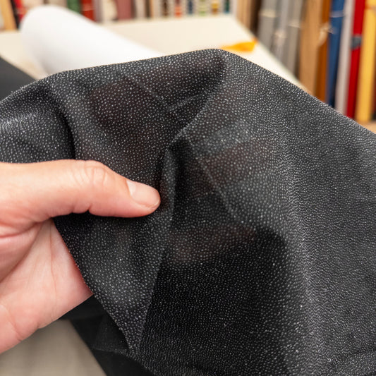 Lightweight Woven Cotton Interfacing in Black - 43" Wide