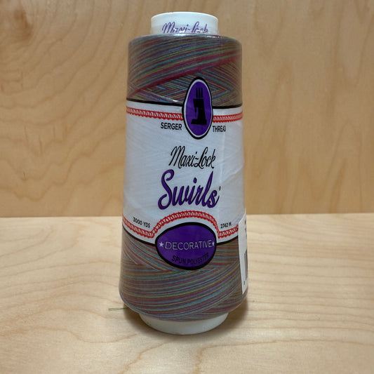 Maxi-Lock Serger Thread in Tie Dye Punch #M56