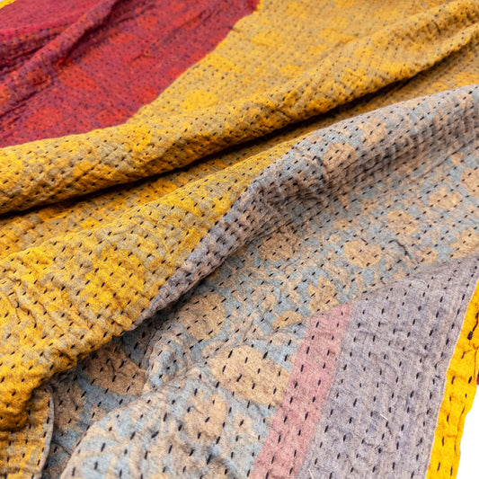 Kantha Cloth Wide Stripe