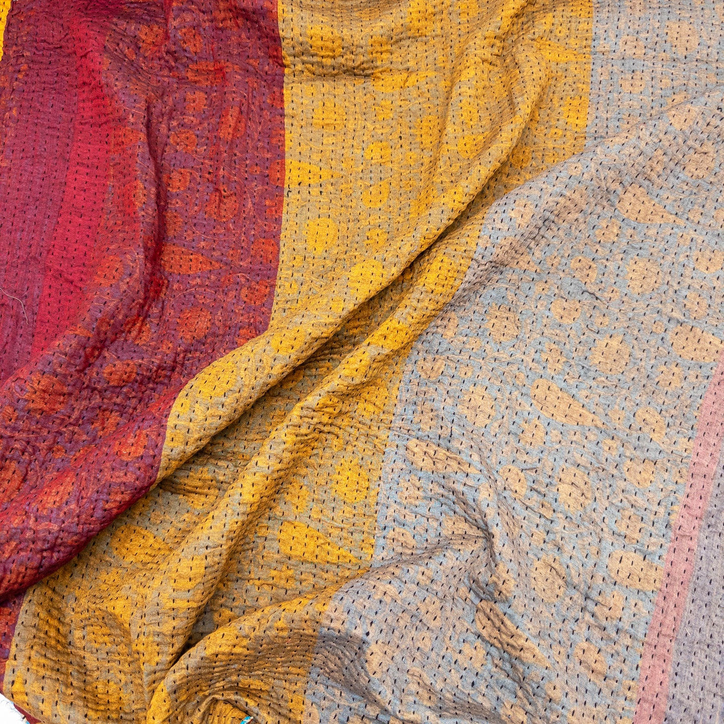 Kantha Cloth Wide Stripe