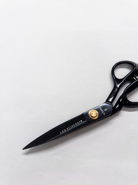 LDH Midnight Edition Fabric Shears - 9" Rubber Handle