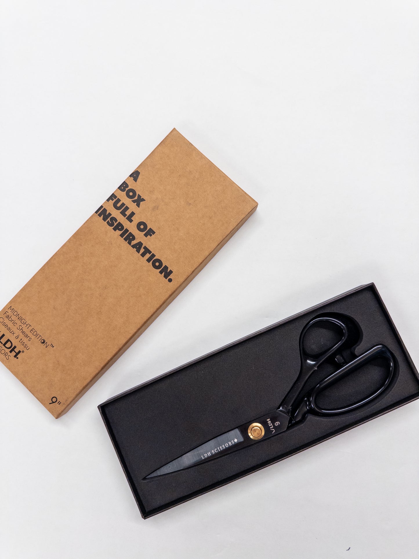 LDH Midnight Edition Fabric Shears - 9" Rubber Handle