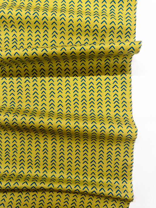 Chevron in Olive Midnight