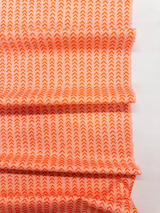 Chevron in Blush Tomato