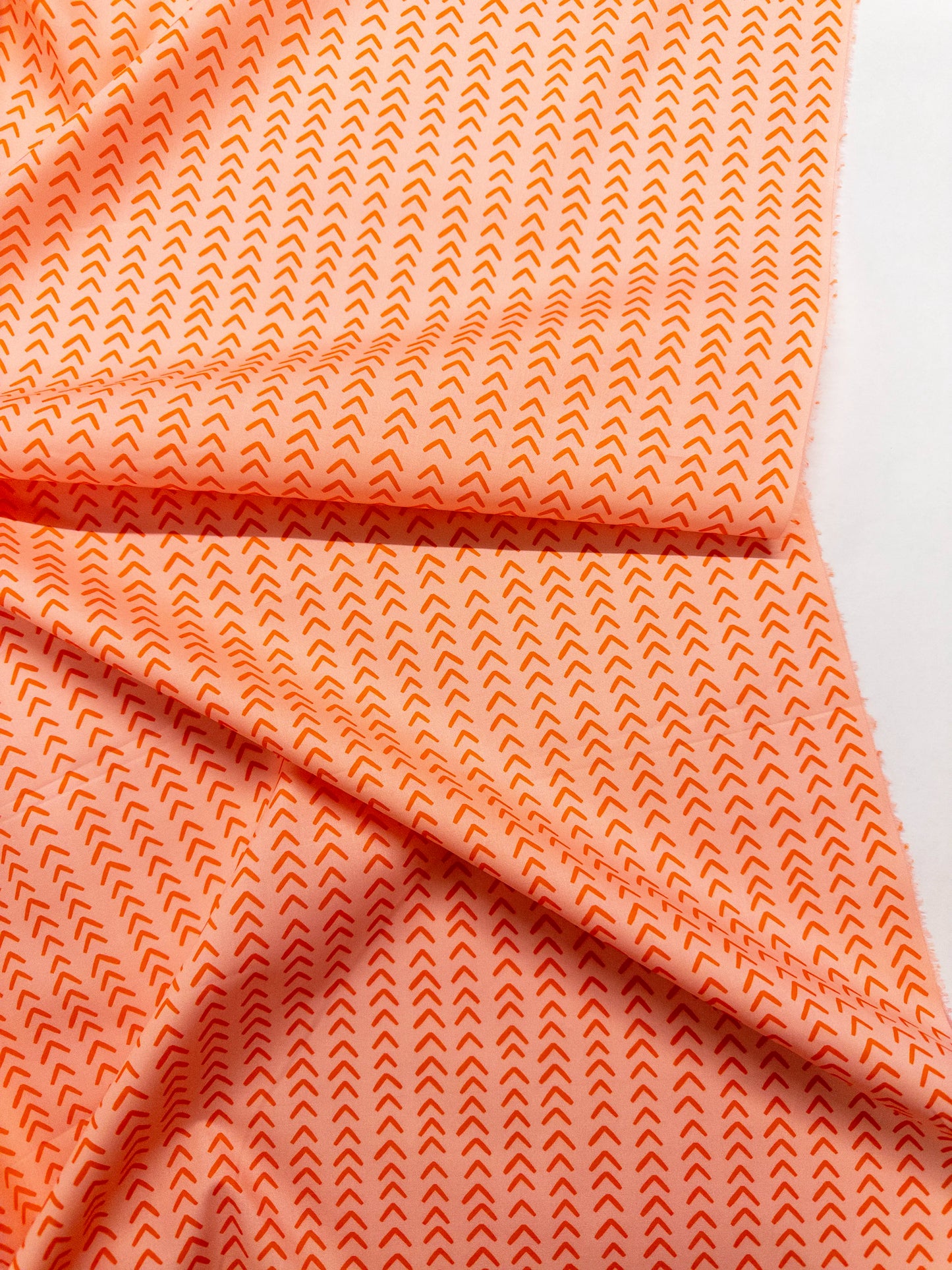 Chevron in Blush Tomato