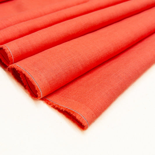 185 gsm Linen in Cool Coral
