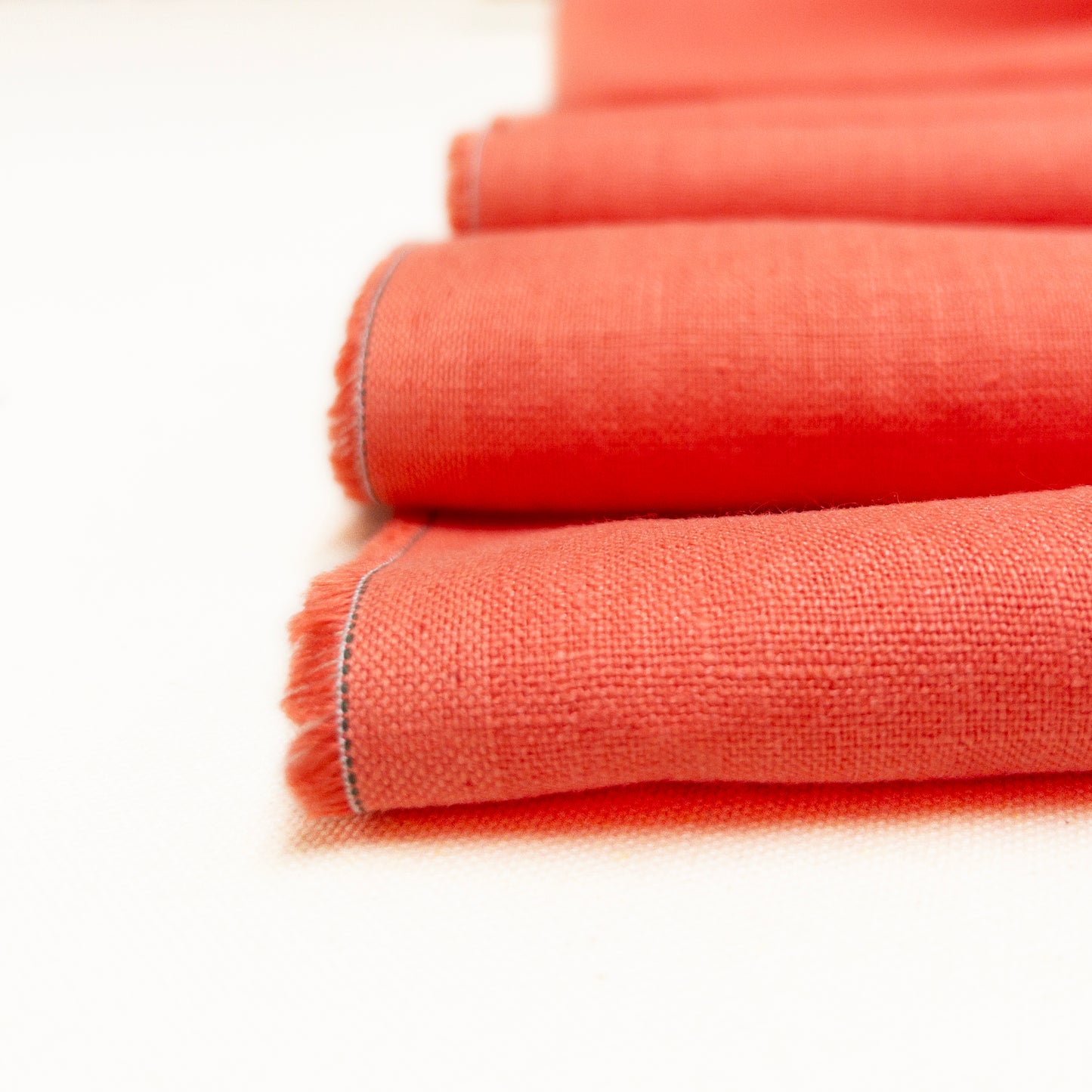 185 gsm Linen in Cool Coral