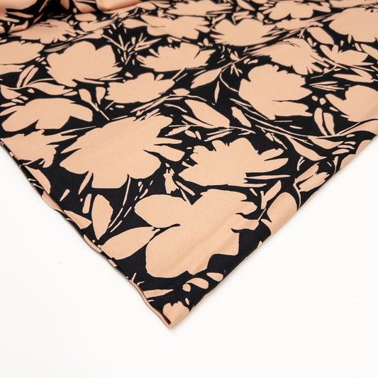 Floral Shade Viscose Crepe in Rose