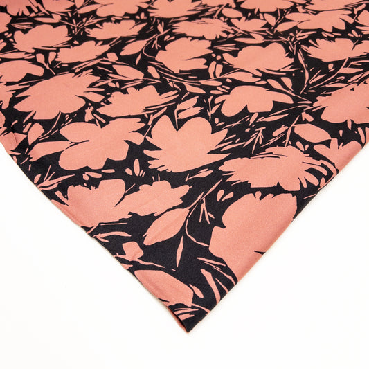 Floral Shade Viscose Crepe in Rosewood