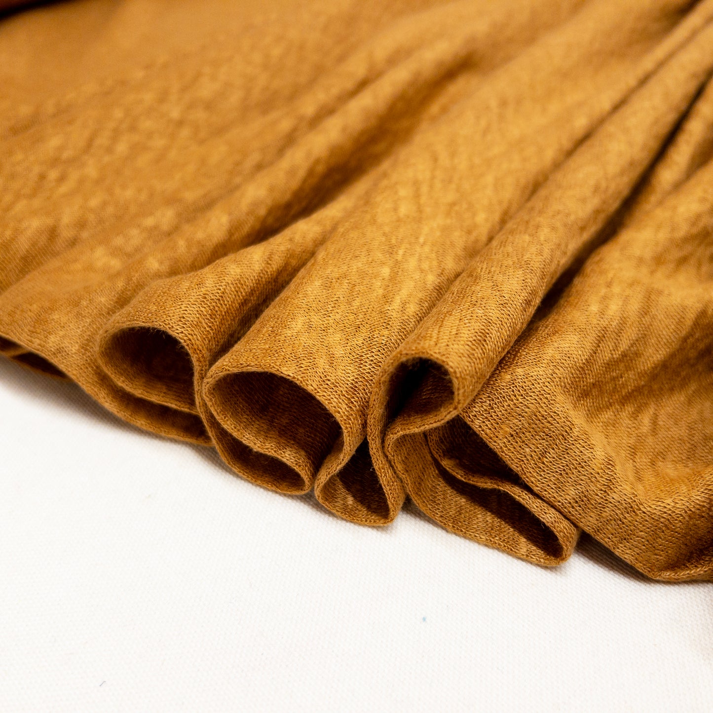 100% Fine Linen Knit in Dry Mustard