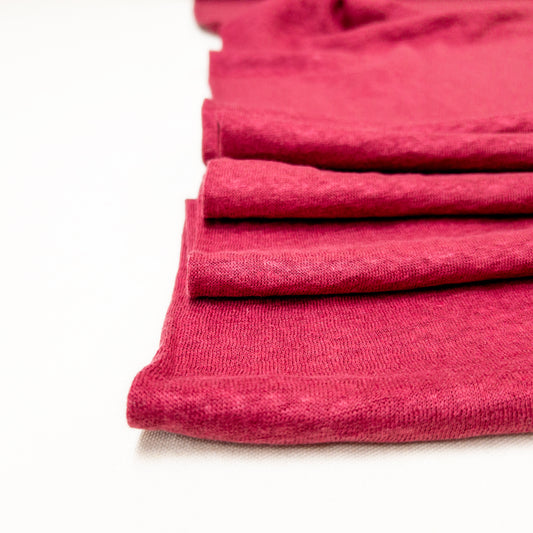 100% Fine Linen Knit in Fuchsia