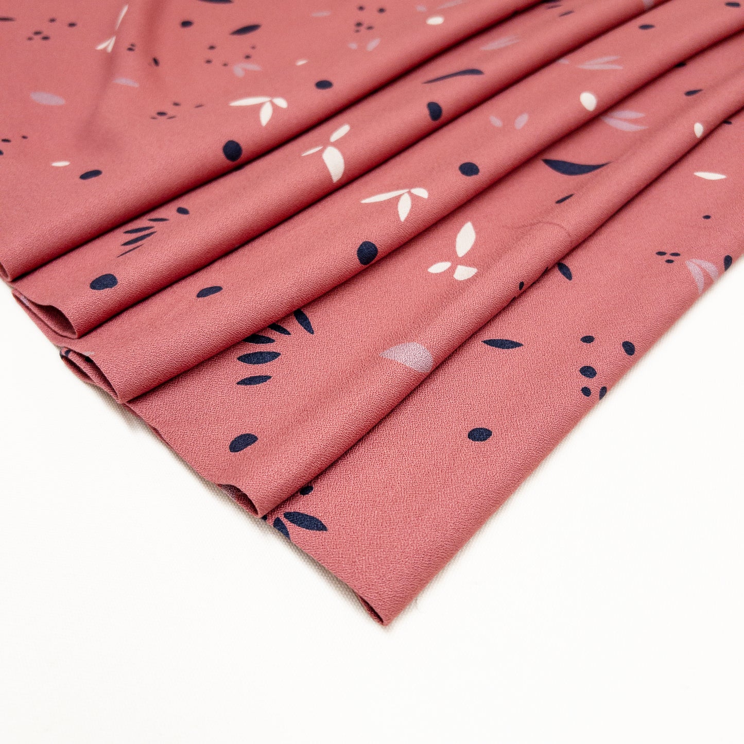 Petal Viscose Crepe in Rosewood