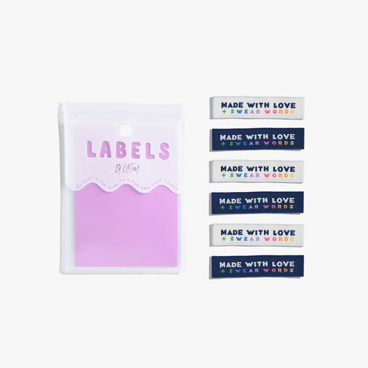 VOSAREA 300 Pcs Love Woven Label Love Sewing Labels