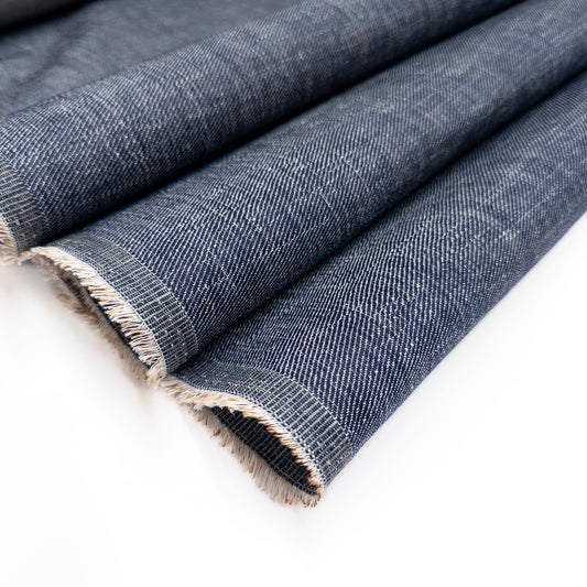 Twisted Yarn Linen Blend Denim