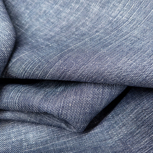 Twisted Yarn Linen Blend Denim