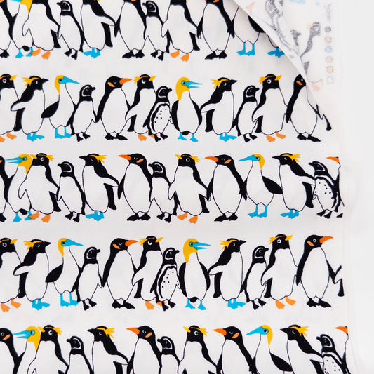 Penguin Canvas in White