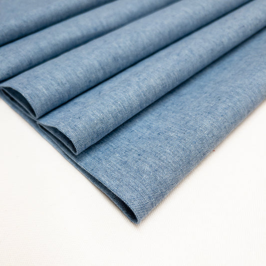 Essex Cotton Linen Blend in Cadet