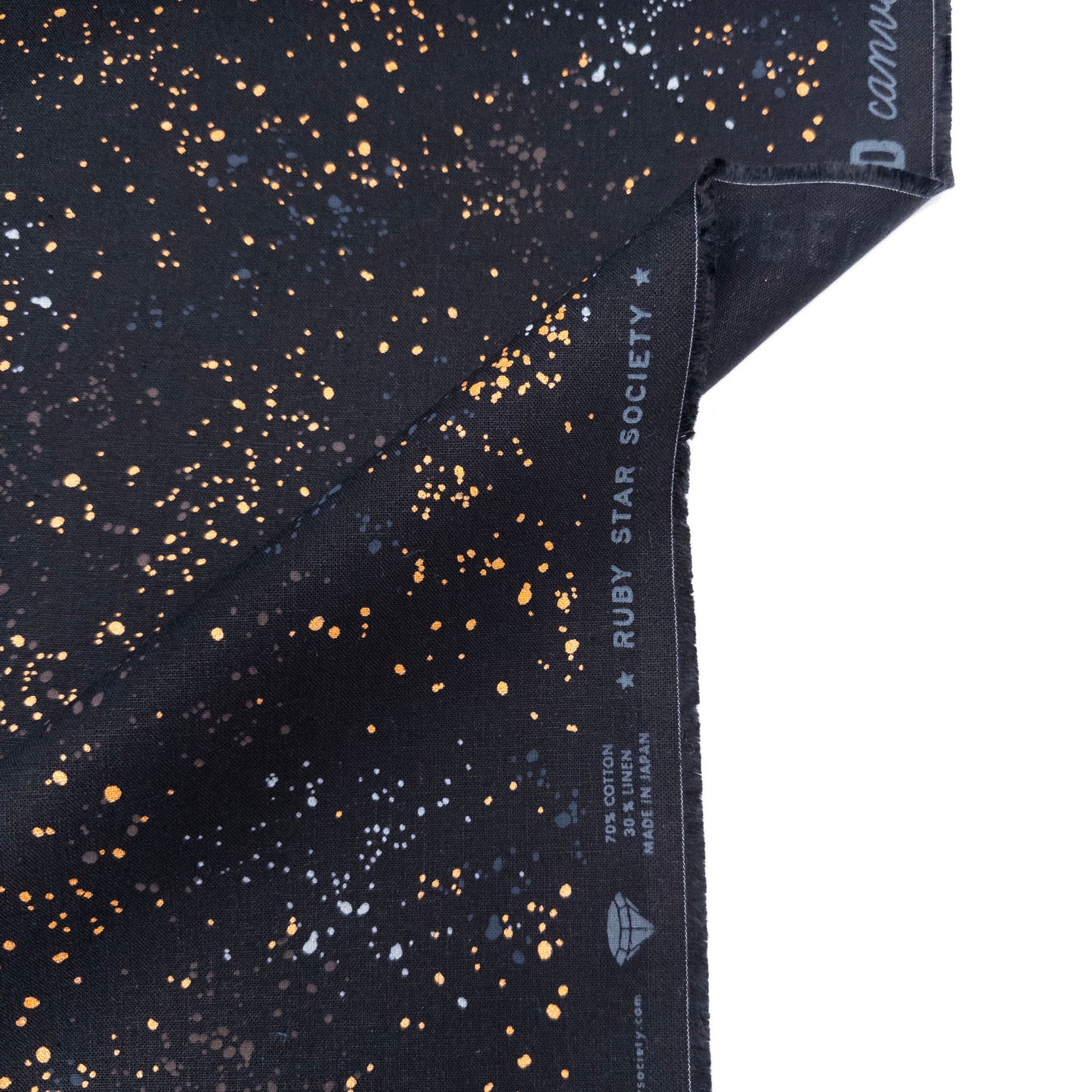 Speckled Canvas Metallic Black