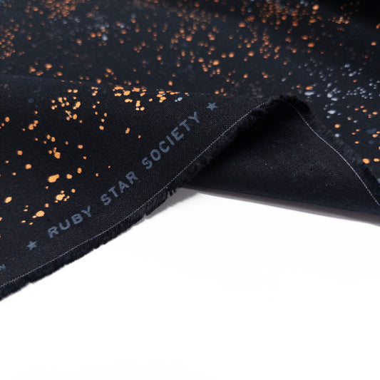 Speckled Canvas Metallic Black