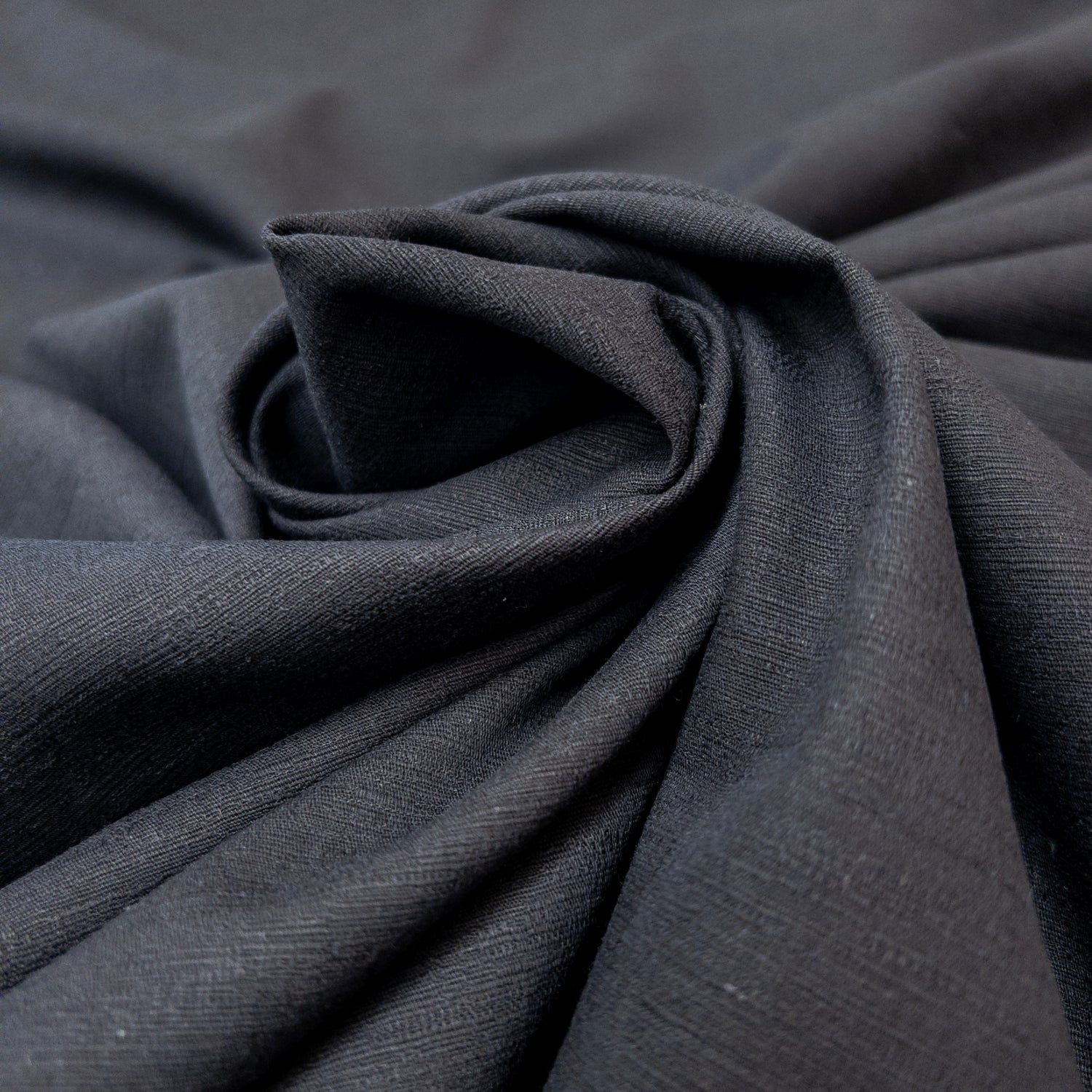 Core Collection Lightweight Silky Cotton Poplin - Black