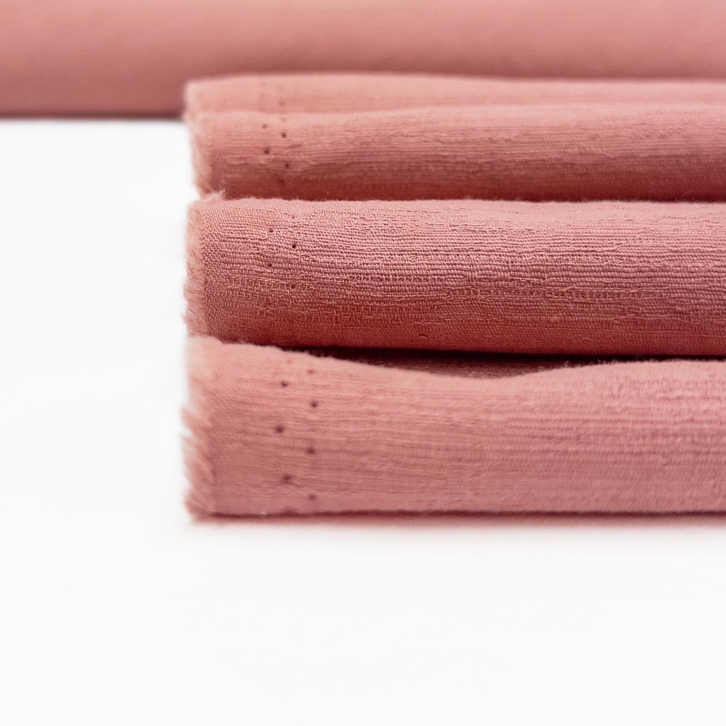 Textured Cotton in Rose