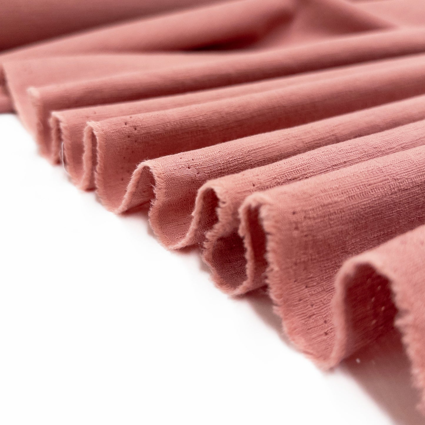 Textured Cotton in Rose