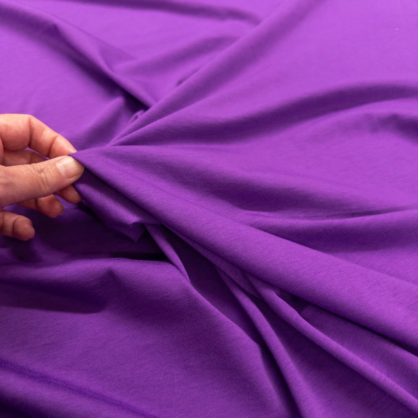 100% Cotton Jersey in Amaranth Purple - 4oz.