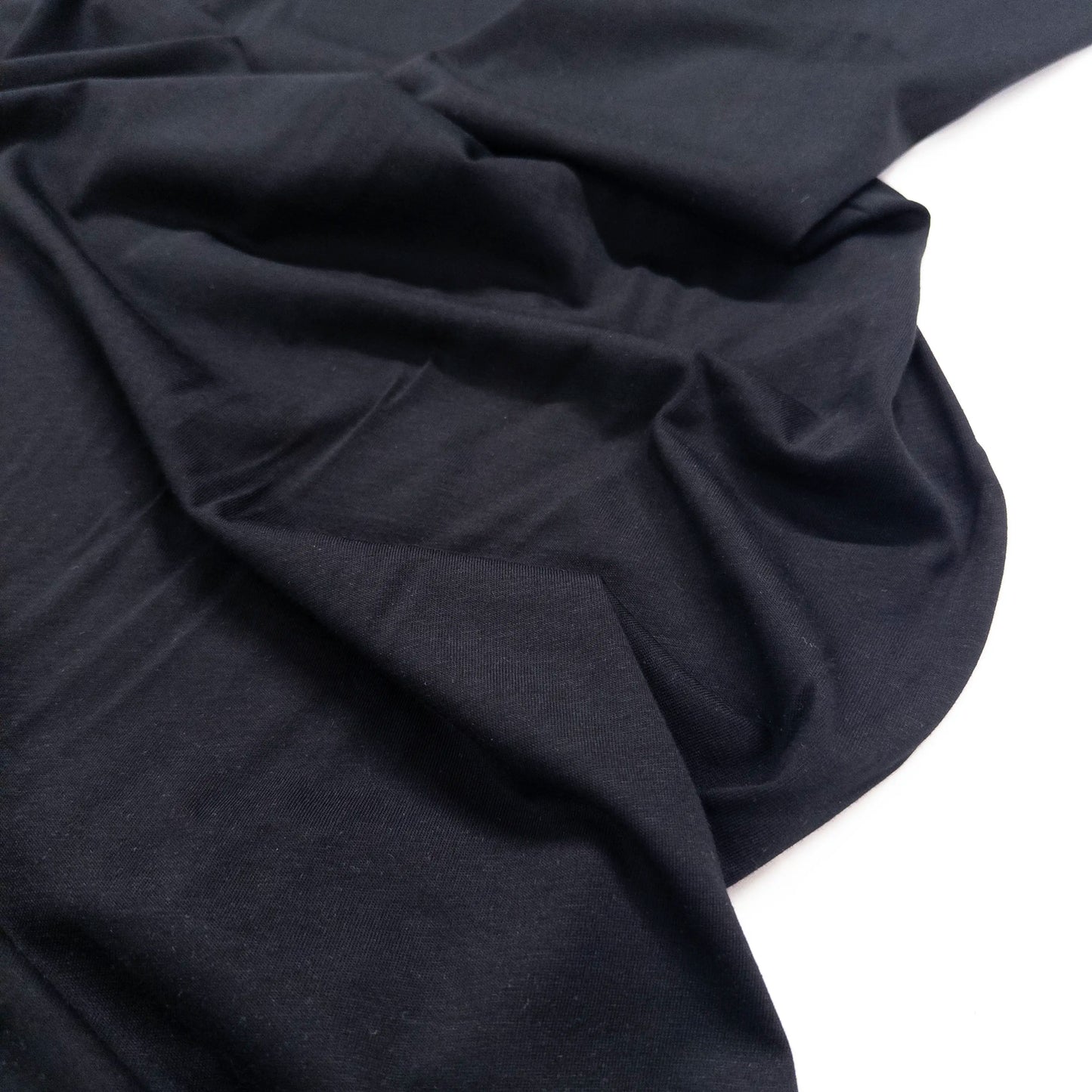 100% Cotton Jersey in Black - 4oz.
