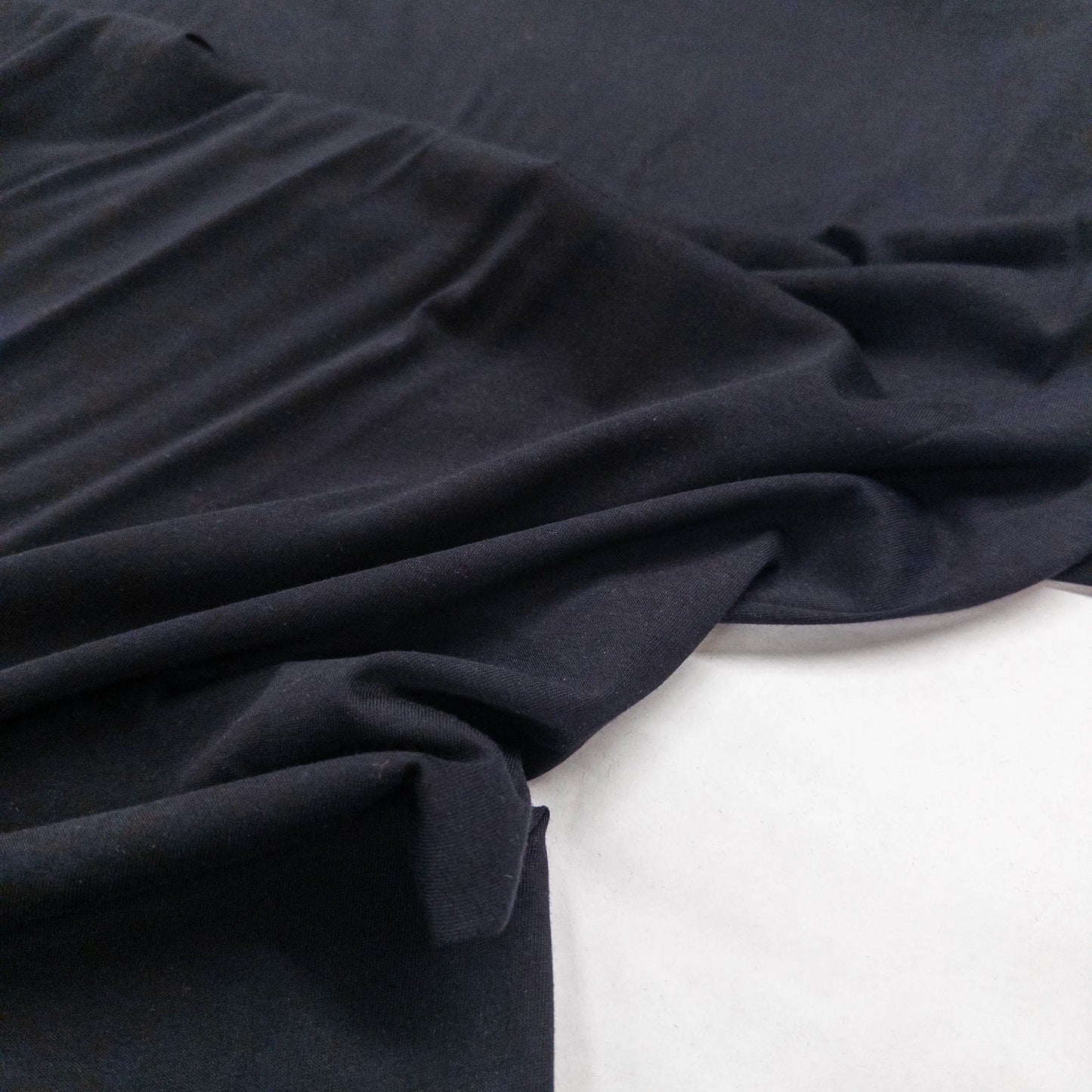 100% Cotton Jersey in Black - 4oz.