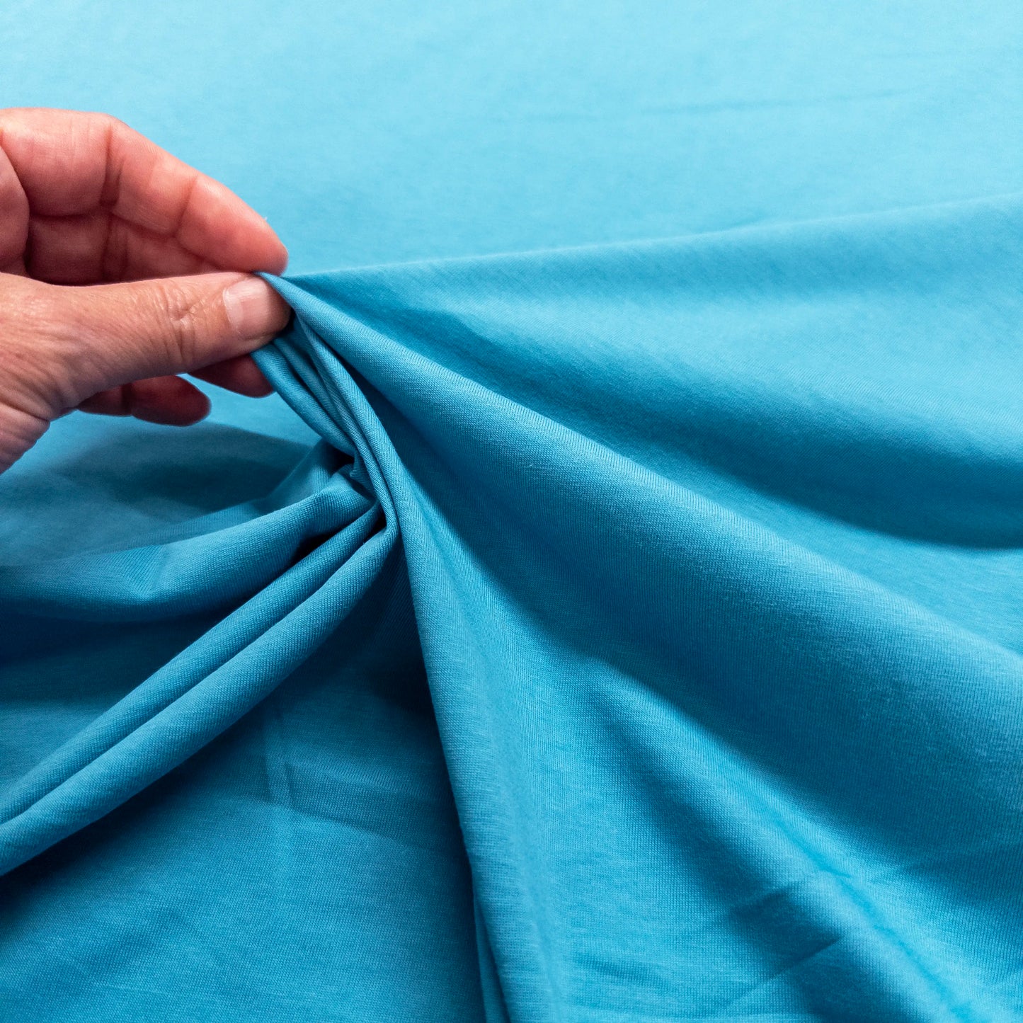 100% Cotton Jersey in Storm Blue - 4oz.