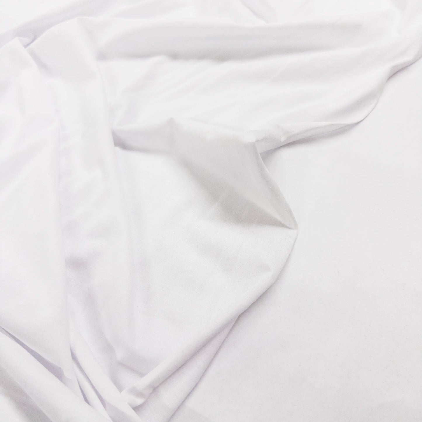 100% Cotton Jersey in White - 4oz.