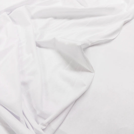 100% Cotton Jersey in White - 4oz.