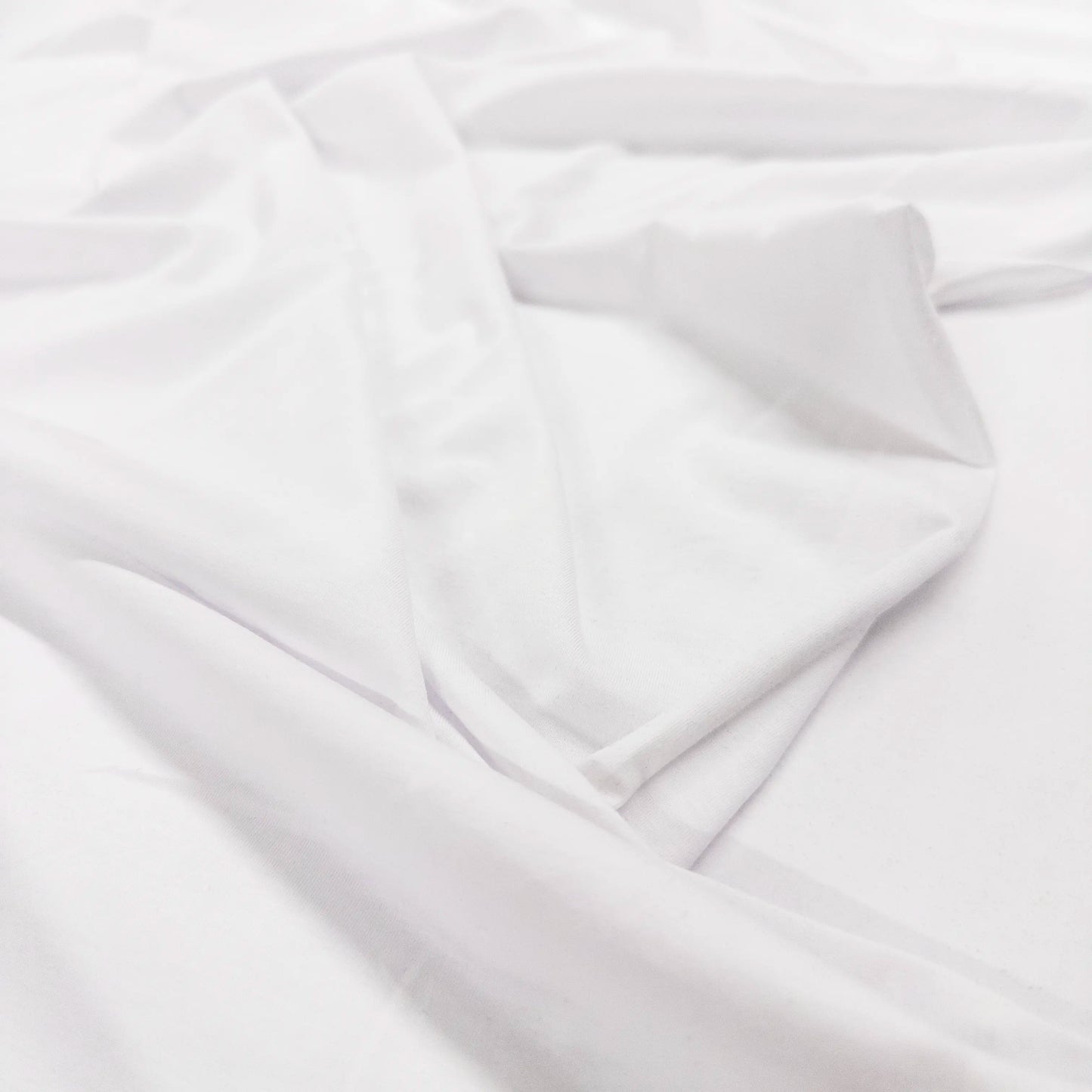 100% Cotton Jersey in White - 4oz.