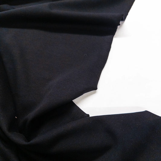 100% Cotton Jersey in Black - 6.7oz
