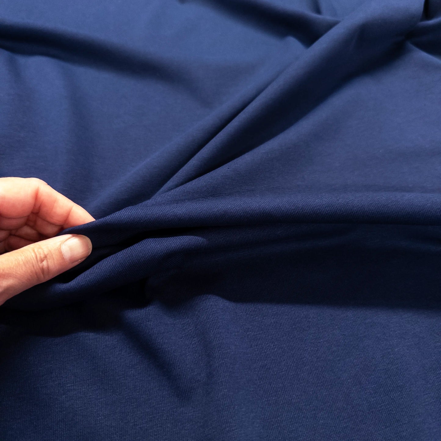 100% Cotton Jersey in Navy - 6.7oz