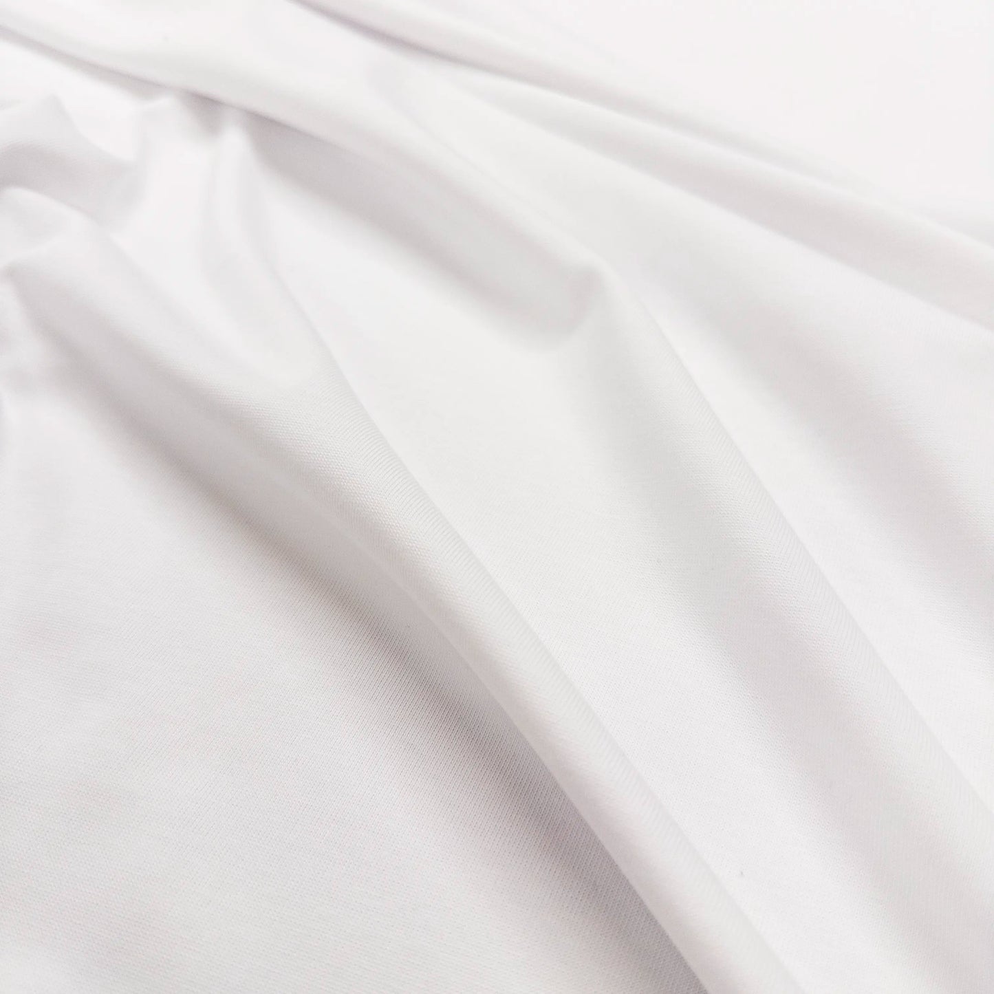 100% Cotton Jersey in White - 6.7oz