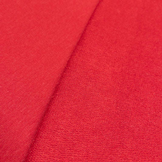 Bamboo/ Cotton French Terry in Deep Red