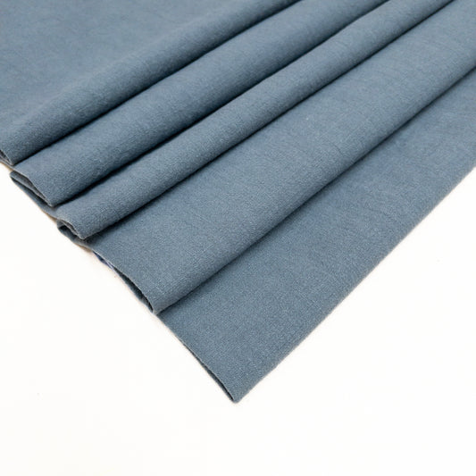 Crinkle Cotton Slub in Slate