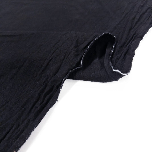 Crumple Cotton in Black