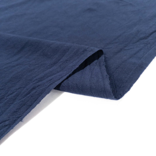 Crumple Cotton in Navy