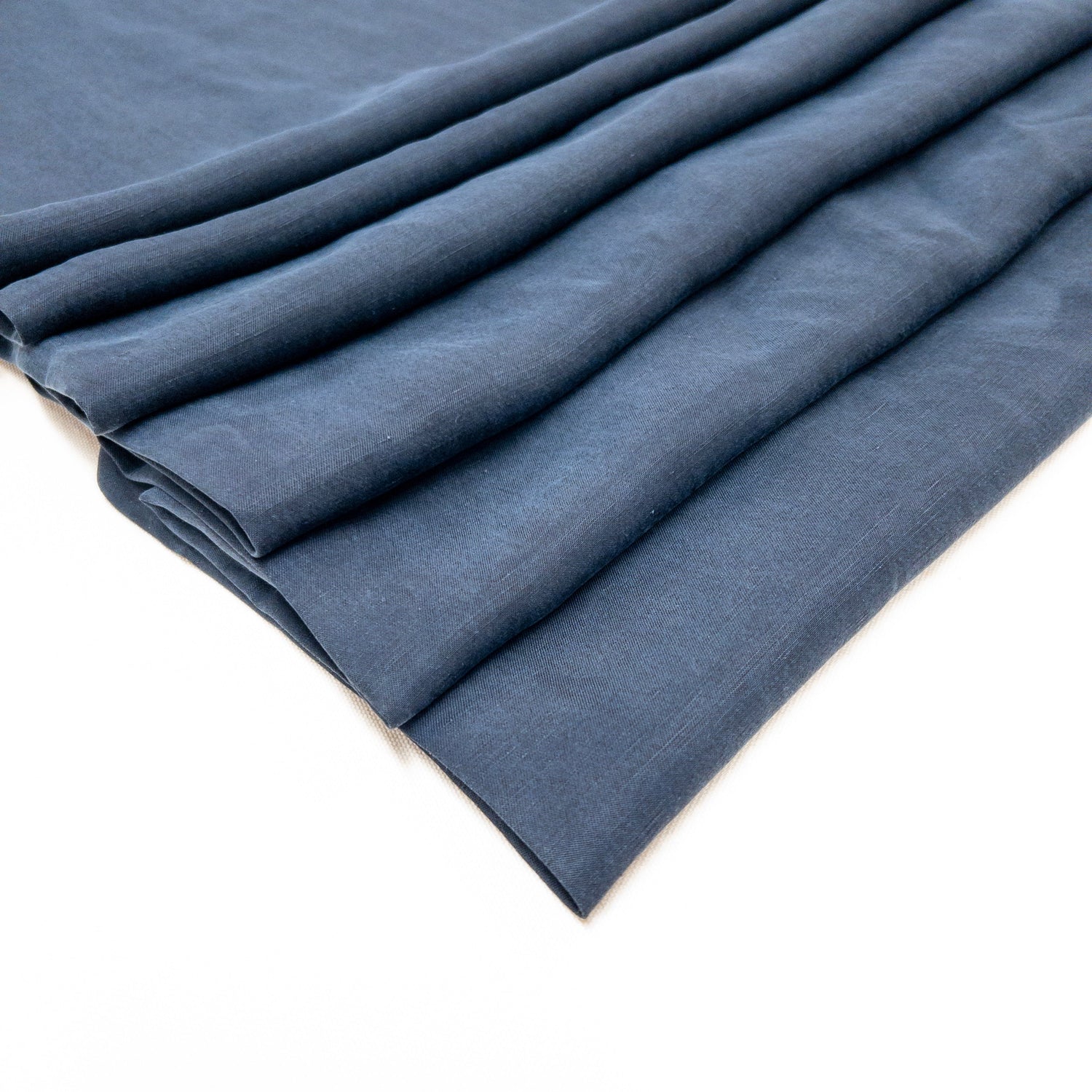 Remnant: Cupro Lyocell Linen in Navy - 1 yard – Stash