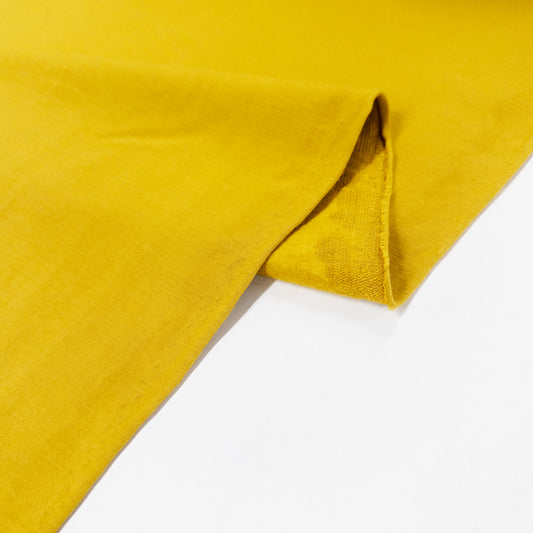 Fleece Backed Bamboo Cotton Knit in Old Gold