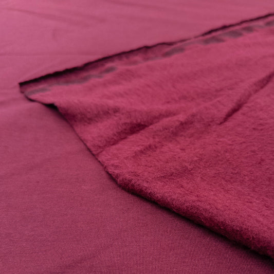 Fleece Backed Bamboo Cotton Knit in Purple FIg