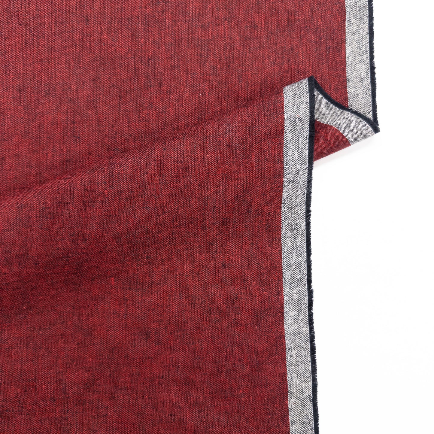 Linen Cotton in Crimson