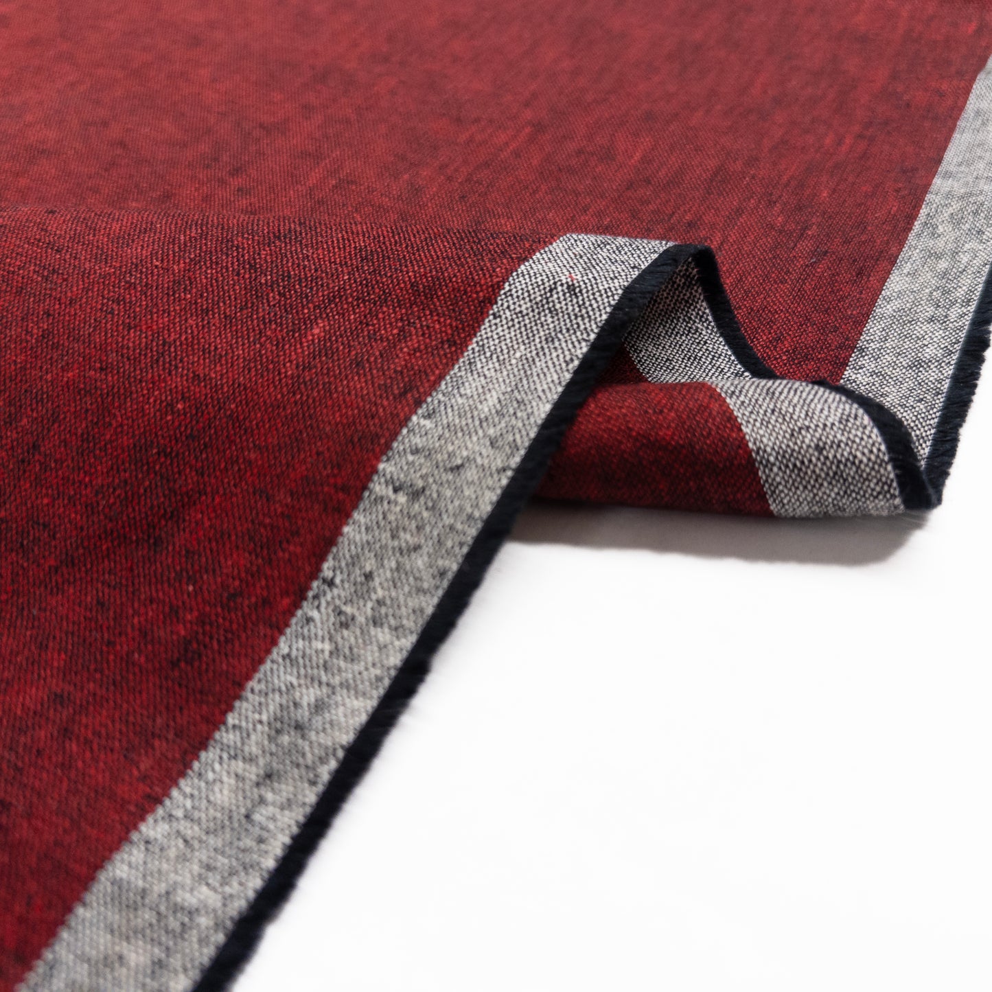 Linen Cotton in Crimson