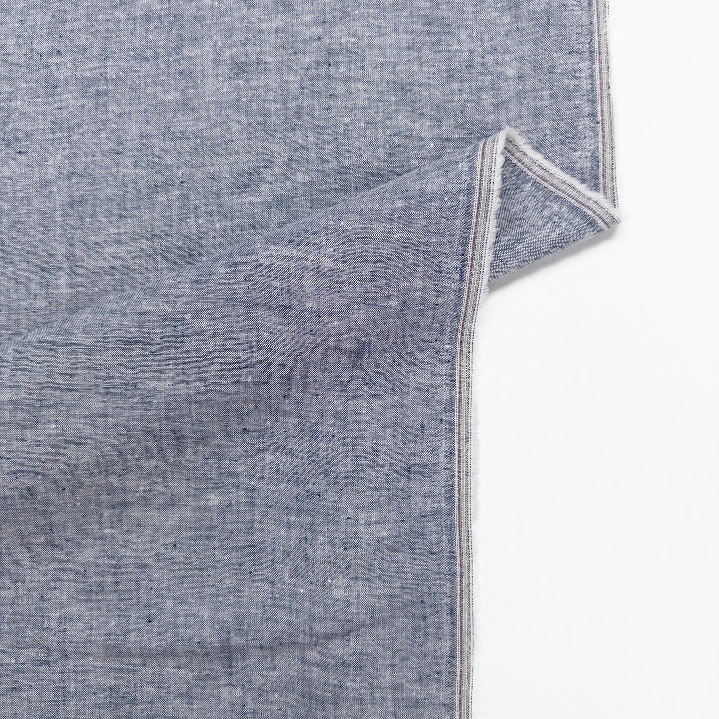 Organic Hemp Chambray in Denim Blue
