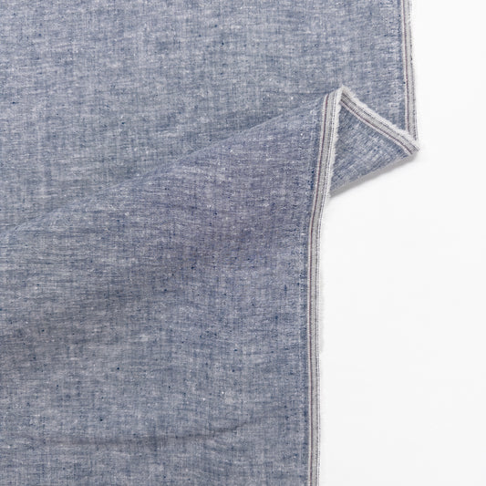 Organic Hemp Chambray in Denim Blue