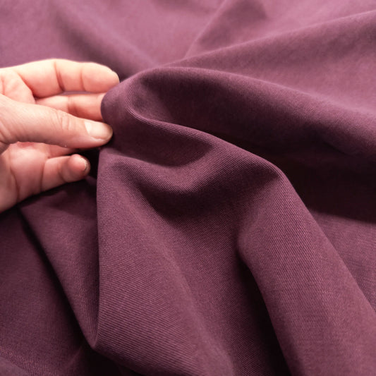 Tencel Cotton Twill in Dark Fig